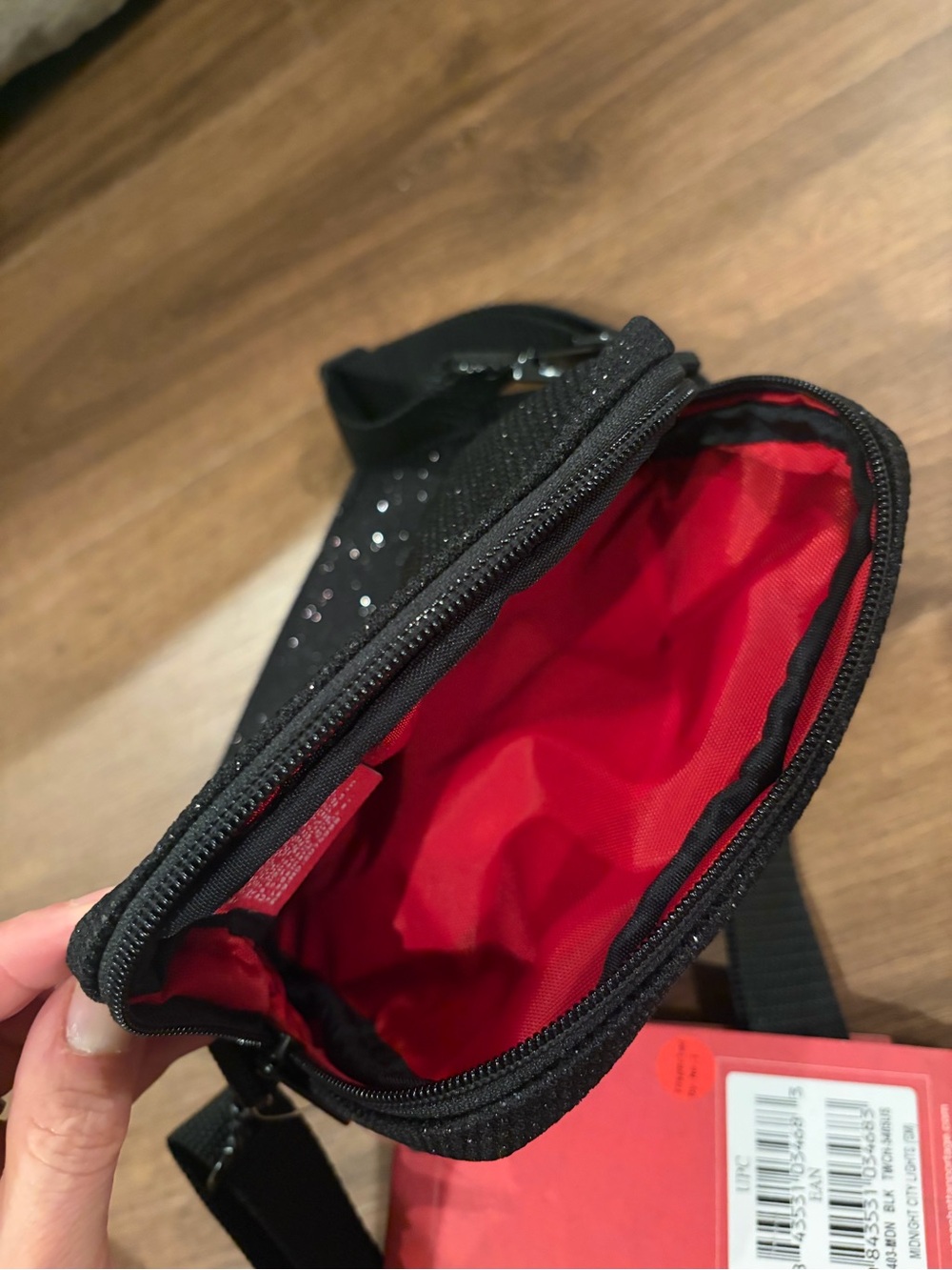 NWT Manhattan Portage Sparkly black crossbody